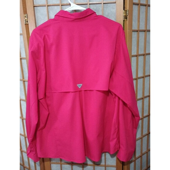 Columbia PFG Women’s 2XL Hot Pink Omni-Shade Vented Fishing Shirt – UPF Sun Prot - Picture 3 of 16